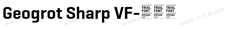 Geogrot Sharp VF字体转换